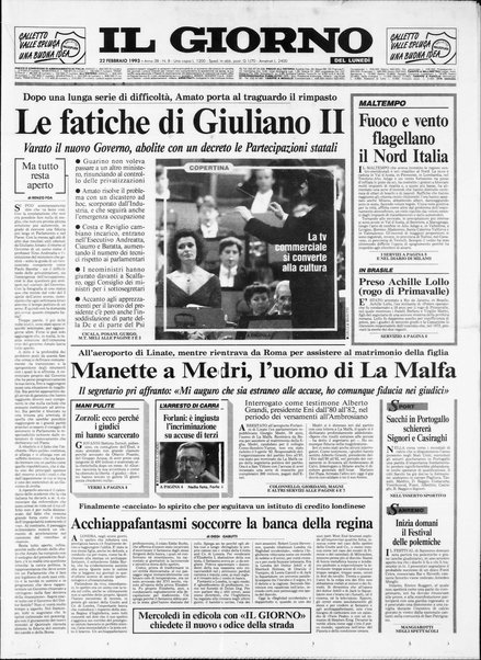 Il giorno del lunedì